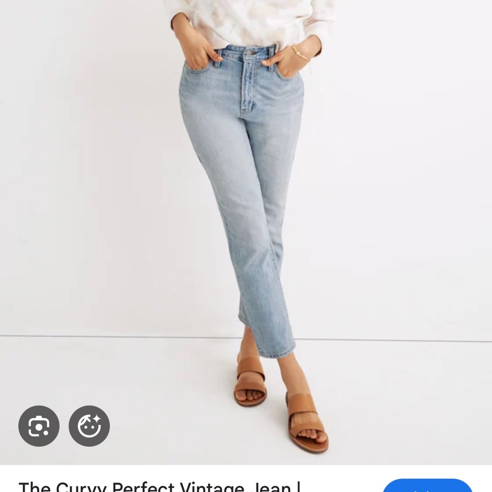 Madewell Women's Straight Leg Jeans in Light Blue